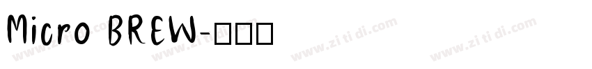 Micro BREW字体转换